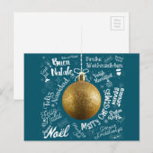 Vrolijk kerstkaartje uit de hele wereld in verschi feestdagenkaart (Voorkant / Achterkant)