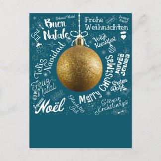 Vrolijk kerstkaartje uit de hele wereld in verschi feestdagenkaart