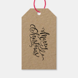 Vrolijk kerstkalligrafie cadeau Labels Cadeaulabel