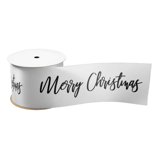 Vrolijk kerstkalligrafie Zwarte Witte feestdag Lint (Spoel)