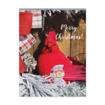 Vrolijk kerstkardinaal