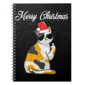 Vrolijk kerstkat Midflinger Rude Xmas Ugandees C Notitieboek (Voorkant)