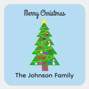 Vrolijk kerstkerstkerstbomen #1 Sticker