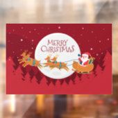 Vrolijk kerstkerstkerstfeest en Slaapsen Raamsticker (Vel 2)