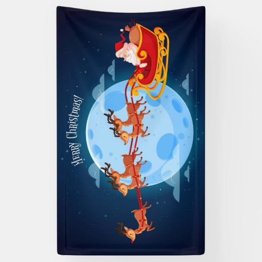 Vrolijk kerstkerstkerstfeest en Slaapsen Spandoek (Verticaal)