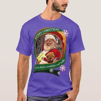 Vrolijk kerstkerstkerstkerstfeest houdt van koekje t-shirt