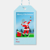 Vrolijk kerstkerstkerstkerstkerstfeest cadeaulabel (Voorkant)