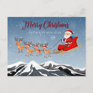 Vrolijk kerstkerstkerstkerstkerstkerstfeest en ren feestdagenkaart