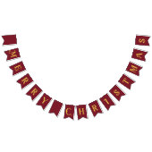 Vrolijk kerstklassieker Nordic Red Vlaggetjes (Alle)