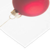 Vrolijk kerstkleurige versiering met tekst lange tafelloper (Hoek)