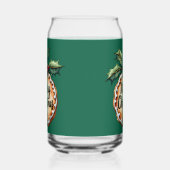 Vrolijk kerstkoekje met Holly Berries Blikvorm Glas (Links)