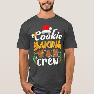 Vrolijk kerstkoekje voor het bakken van de rendier t-shirt