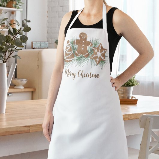 Vrolijk kerstkoekjes schort