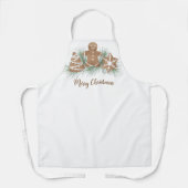 Vrolijk kerstkoekjes schort (Voorkant)