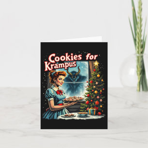 Vrolijk kerstkoekjes voor Krampus Graphic U Kaart