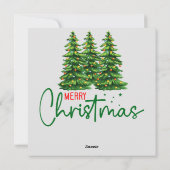 Vrolijk kerstkonijn Kaart (Achterkant)