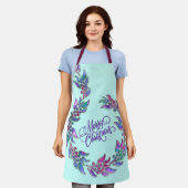 Vrolijk kerstkrans Jewel Tones Schort (Gedragen)