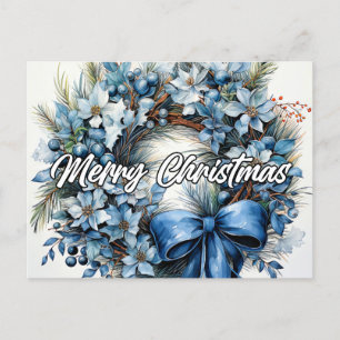 Vrolijk kerstkrans PRETTIGE FEESTDAGEN Briefkaart