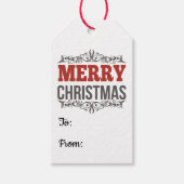 Vrolijk kerstLabel Cadeaulabel (Voorkant)