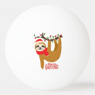 Vrolijk kerstluiaard Schattigee feestelijke Feestd Pingpongballen