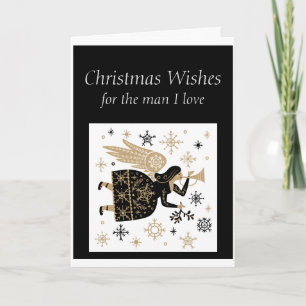 Vrolijk kerstMan Ik hou van Special Angel Card Kaart