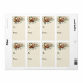 vrolijk kerstmeisje Gift Label (Full Sheet)