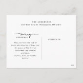 Vrolijk Kerstmis 3 foto's Collage Modern Script Feestdagenkaart (Achterkant)