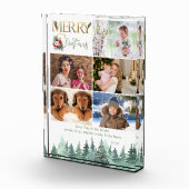 Vrolijk Kerstmis 5 Foto Winter Bos gepersonaliseer (Rechts)