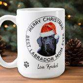 Vrolijk Kerstmis Beste Labrador Moeder Ooit Zwart Koffiemok