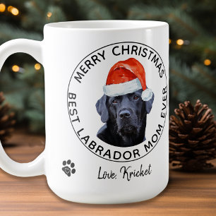 Vrolijk Kerstmis Beste Labrador Moeder Ooit Zwart  Koffiemok
