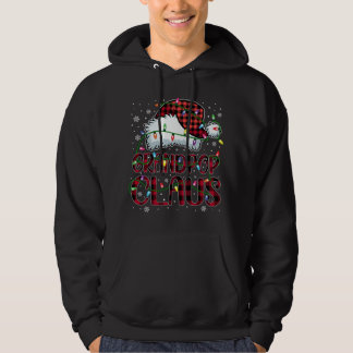 Vrolijk Kerstmis Buffel Plaid Rode Kerstman Hoed G Hoodie