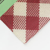 Vrolijk Kerstmis Candy Cane Bomber Fleece Deken (Hoek)