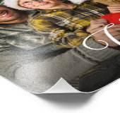 Vrolijk Kerstmis Eenvoudige Aangepaste Foto Foto Afdruk (Hoek)