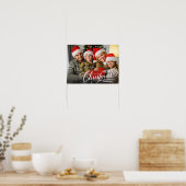 Vrolijk Kerstmis Eenvoudige Aangepaste Foto Poster (Keuken)