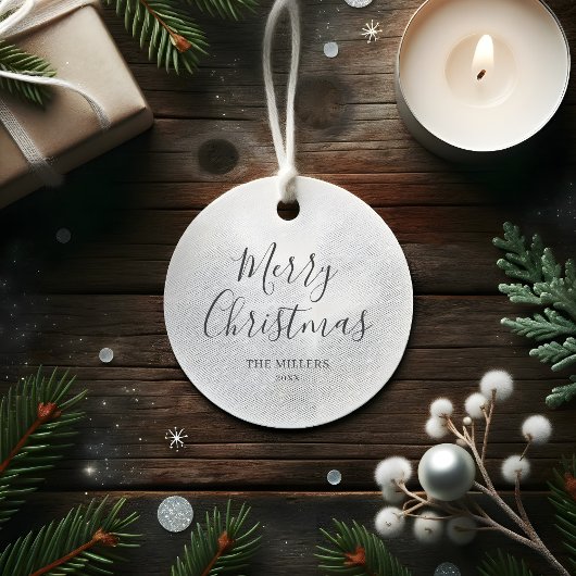 Vrolijk Kerstmis Eenvoudige Minimalist Bedankjes Labels