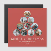 Vrolijk Kerstmis Foto's Koelkast Magnet (Voorkant / Achterkant)