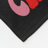 Vrolijk Kerstmis Glimlach Gezicht Sinterklaas Pet  Fleece Deken (Hoek)