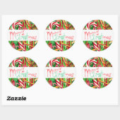 Vrolijk Kerstmis Glossy/Matte Sticker (Vel)