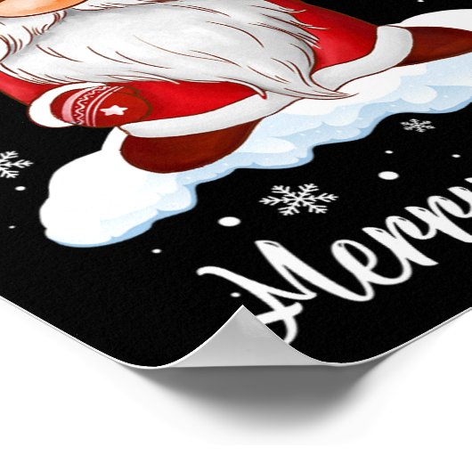 Vrolijk Kerstmis Gnome Koffie Familie Matching Poster (Hoek)