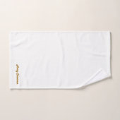 Vrolijk Kerstmis Goud Monogrammed Badhanddoek Set Bad Handdoek (Handdoek)