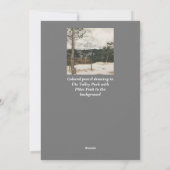 Vrolijk Kerstmis hand getrokken winter landschap Feestdagenkaart (Achterkant)