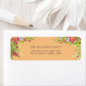 Vrolijk Kerstmis Holly Berry Pine Zeer Vrolijk Sin Etiket (Insitu)