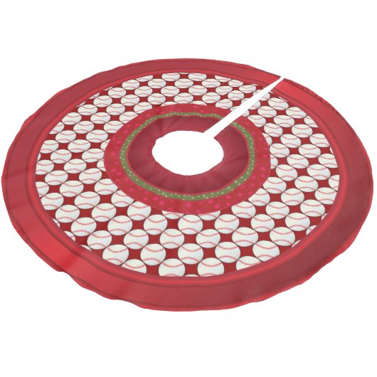 Vrolijk Kerstmis Honkbal Liefhebbers Kerstboom Rok (Gekanteld)