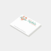 Vrolijk Kerstmis Kleurrijke Krans Vogels 2 Post-it® Notes (Schuin)