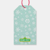 Vrolijk Kerstmis krabbel grote vogel Cadeaulabel (Achterkant)