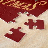 Vrolijk Kerstmis Labrador Retriever Legpuzzel (Zijkant)