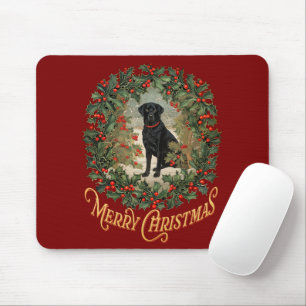 Vrolijk Kerstmis Labrador Retriever Muismat