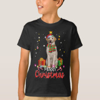 Vrolijk Kerstmis Labrador Santa Hat Tree Lights PJ