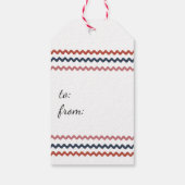 Vrolijk Kerstmis Leuke Pinguïn Santa Hoed Kerstmis Cadeaulabel (Achterkant)