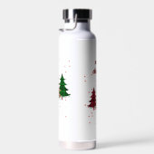 Vrolijk Kerstmis Modern & Elegant Waterfles (Rechts)